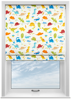 Dino, Paintbox - Twist&Fit Roman Blind